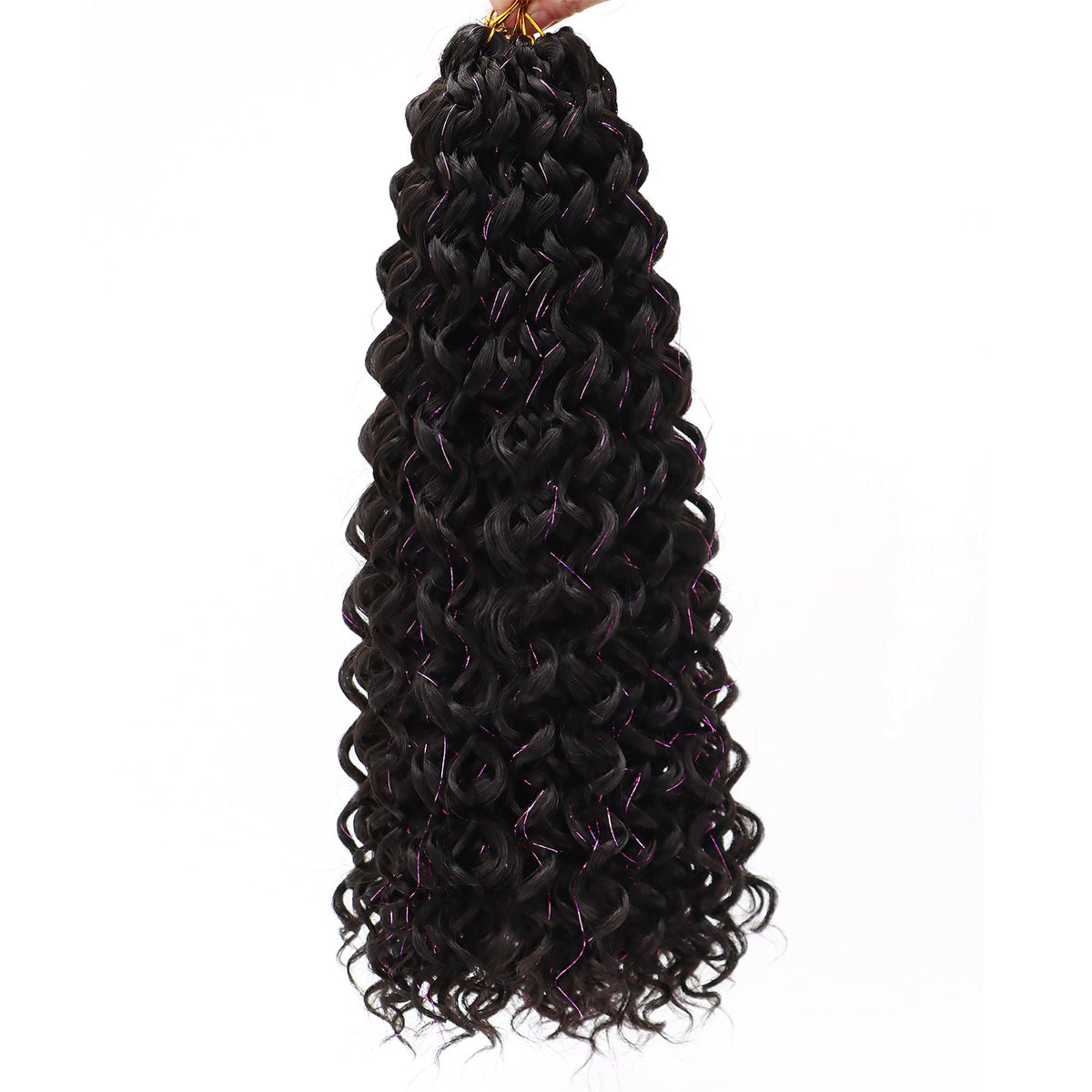 YXCHERISHAIR Curly Crochet Hair GoGo Curl 18inch close-up texture