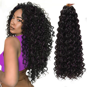 YXCHERISHAIR Curly Crochet Hair GoGo Curl 18inch front view
