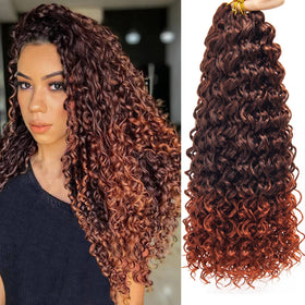 YXCHERISHAIR Curly Crochet Hair GoGo Curl 18inch front view