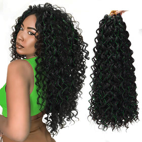 YXCHERISHAIR Curly Crochet Hair GoGo Curl 18inch front view