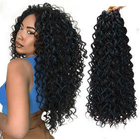 YXCHERISHAIR Curly Crochet Hair GoGo Curl 18inch front view