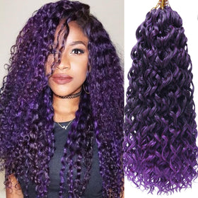 YXCHERISHAIR Curly Crochet Hair GoGo Curl 18inch pack front view