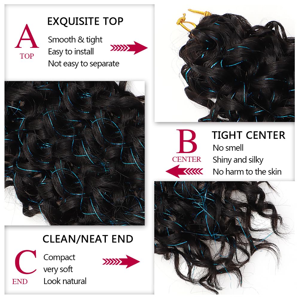 YXCHERISHAIR Curly Crochet Hair GoGo Curl 18inch styled on mannequin