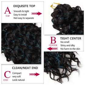 YXCHERISHAIR Curly Crochet Hair GoGo Curl 18inch styled on mannequin
