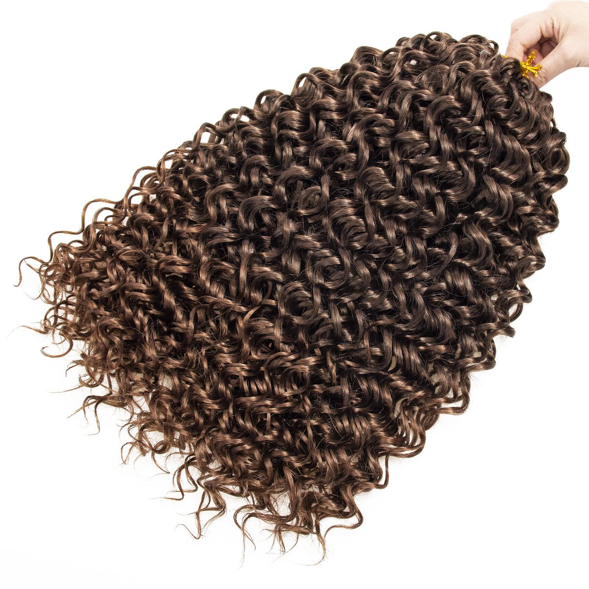 YXCHERISHAIR Curly Crochet Hair GoGo Curl 18inch T4/30 back view