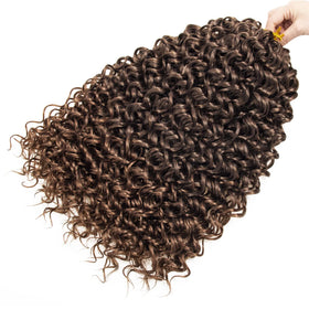 YXCHERISHAIR Curly Crochet Hair GoGo Curl 18inch T4/30 back view