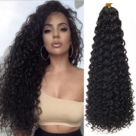 YXCHERISHAIR Curly Crochet Hair GoGo Curl 24inch front view