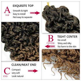 YXCHERISHAIR Curly Crochet Hair GoGo Curl 24inch in natural light