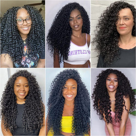 YXCHERISHAIR Curly Crochet Hair GoGo Curl 24inch installation process