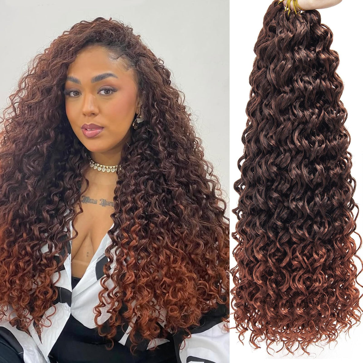 YXCHERISHAIR Curly Crochet Hair GoGo Curl 28 Inch pack front view