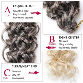 YXCHERISHAIR Curly Crochet Hair in various colors