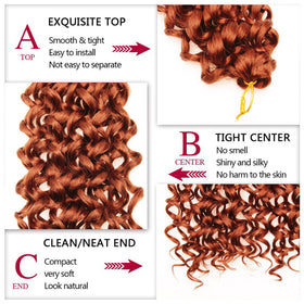 YXCHERISHAIR Curly Crochet Hair packaging details