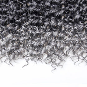 YXCHERISHAIR Curly Crochet Hair showing installation process