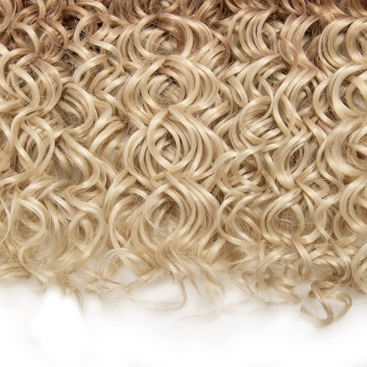 YXCHERISHAIR Curly Crochet Hair showing installation process