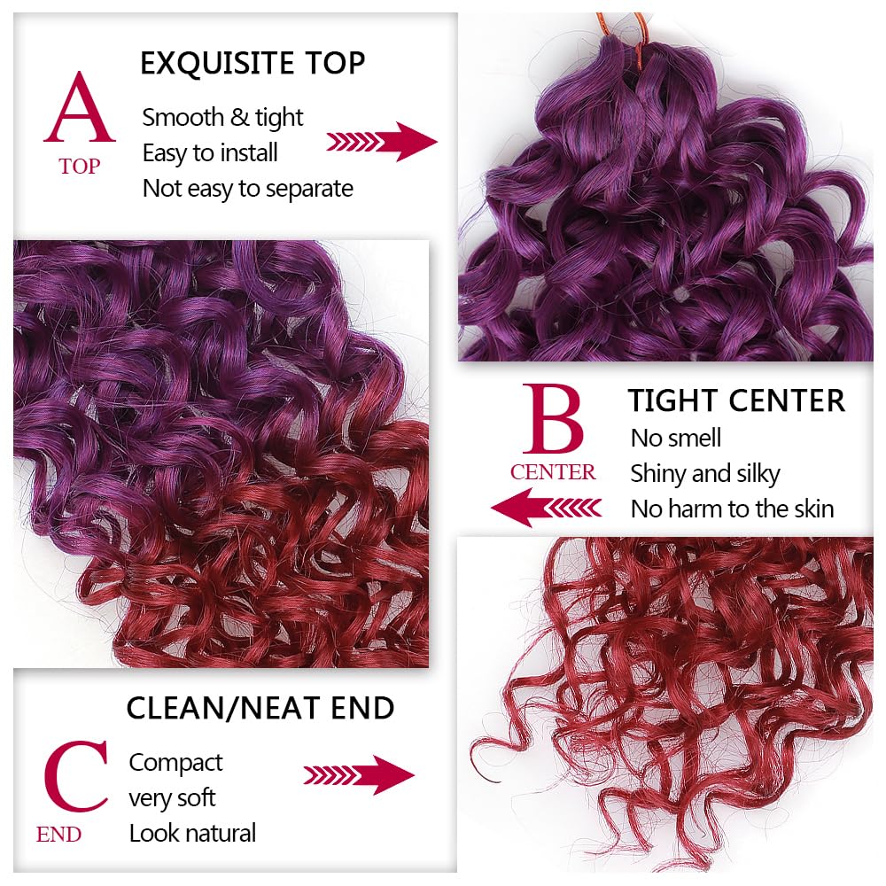 YXCHERISHAIR Curly Crochet Hair styled look on model
