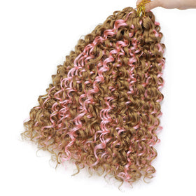 YXCHERISHAIR Curly Crochet Hair styled on a mannequin