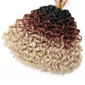 YXCHERISHAIR Curly Crochet Hair styled on a mannequin