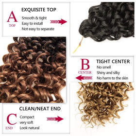 YXCHERISHAIR Curly Crochet Hair styling example