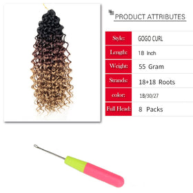 YXCHERISHAIR Curly Crochet Hair texture close-up