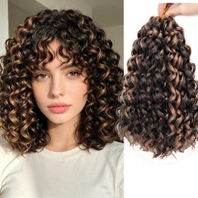 YXCHERISHAIR GoGo Curl Crochet Hair 14 inch front view