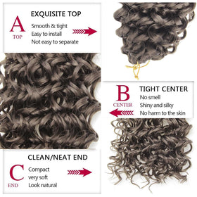 YXCHERISHAIR GoGo Curl Crochet Hair 18 Inch styled on model