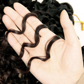 YXCHERISHAIR GoGo Curl Crochet Hair 18inch close-up