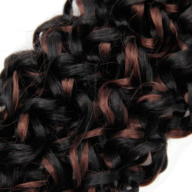 YXCHERISHAIR GoGo Curl Crochet Hair 18inch displayed with accessories