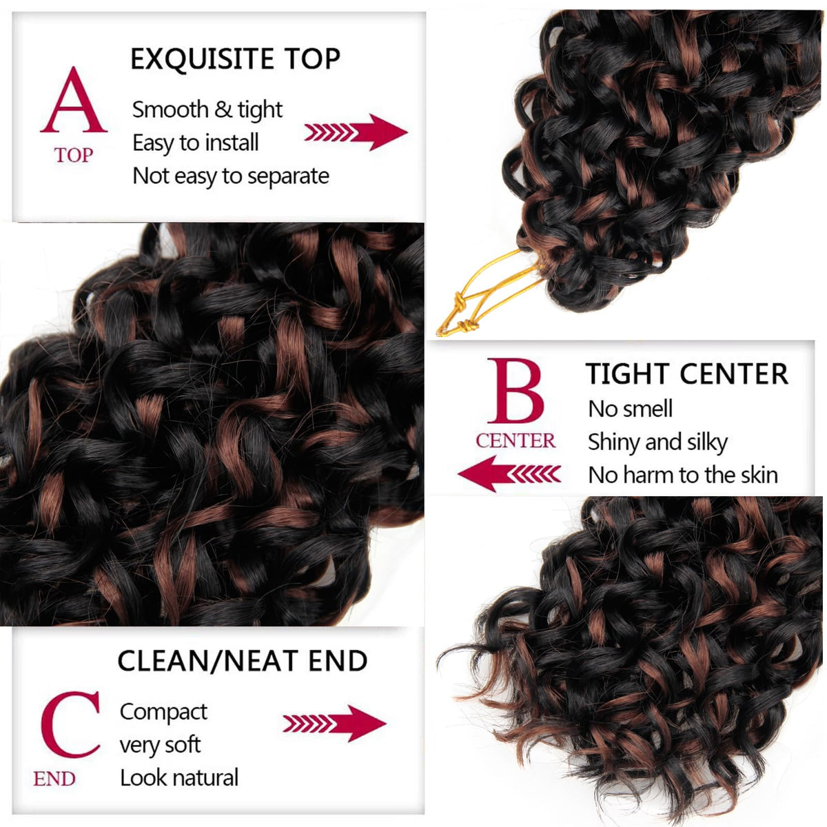 YXCHERISHAIR GoGo Curl Crochet Hair 18inch styled on mannequin