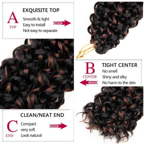 YXCHERISHAIR GoGo Curl Crochet Hair 18inch styled on mannequin
