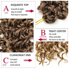 YXCHERISHAIR GoGo Curl Crochet Hair 28 inch side view