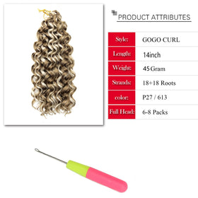 YXCHERISHAIR GoGo Curl Crochet Hair close-up of curls