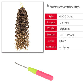 YXCHERISHAIR GoGo Curl Crochet Hair in packaging