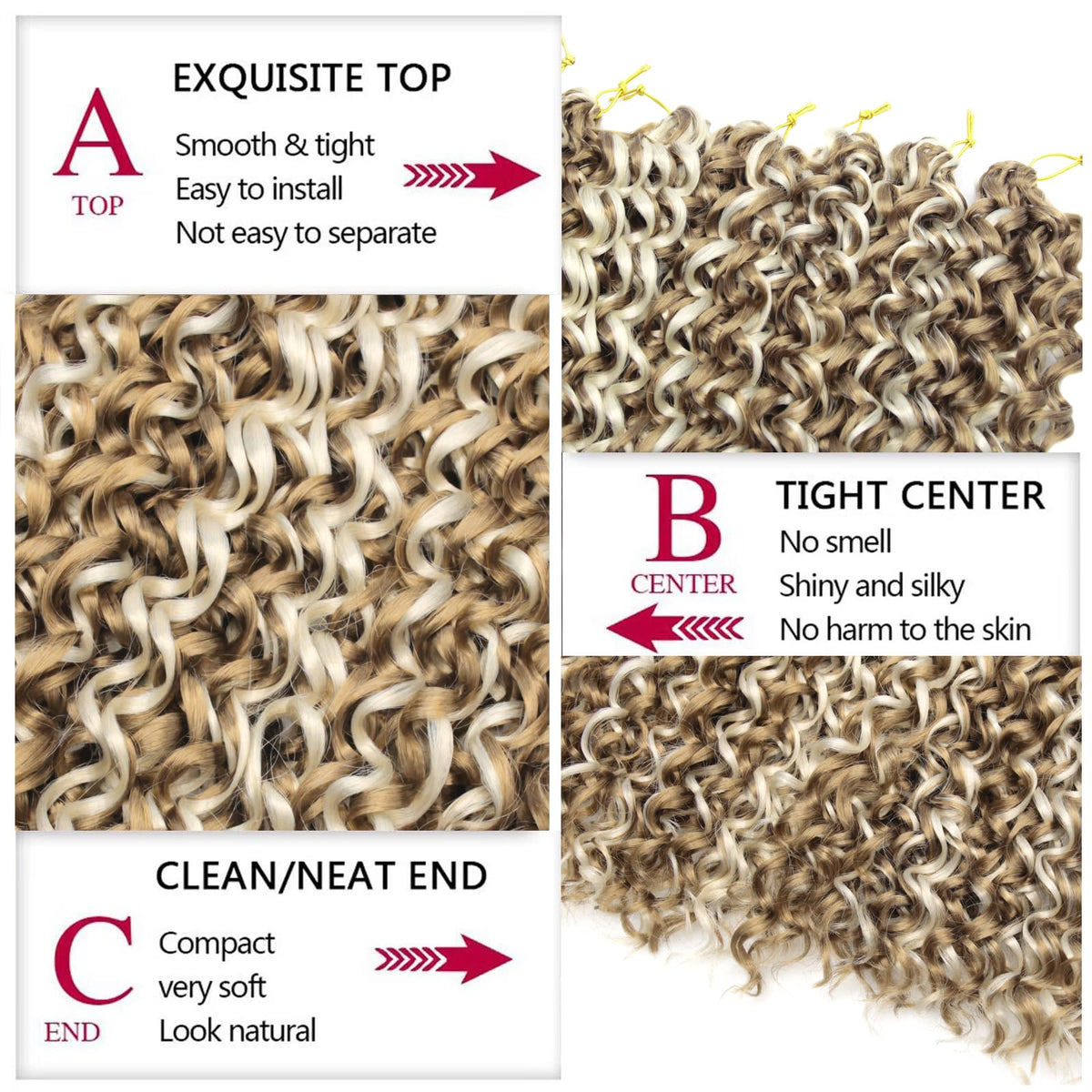 YXCHERISHAIR GoGo Curl Crochet Hair in packaging