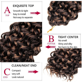 YXCHERISHAIR GoGo Curl Crochet Hair styled on a model