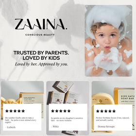 ZAAINA Kids Soap Bars with rich lather and natural oils