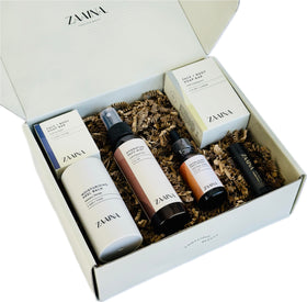 ZAAINA Luxury Spa Gift Basket side view showcasing packaging