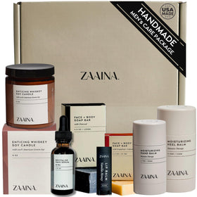ZAAINA Men’s Self Care Package front view with all items displayed