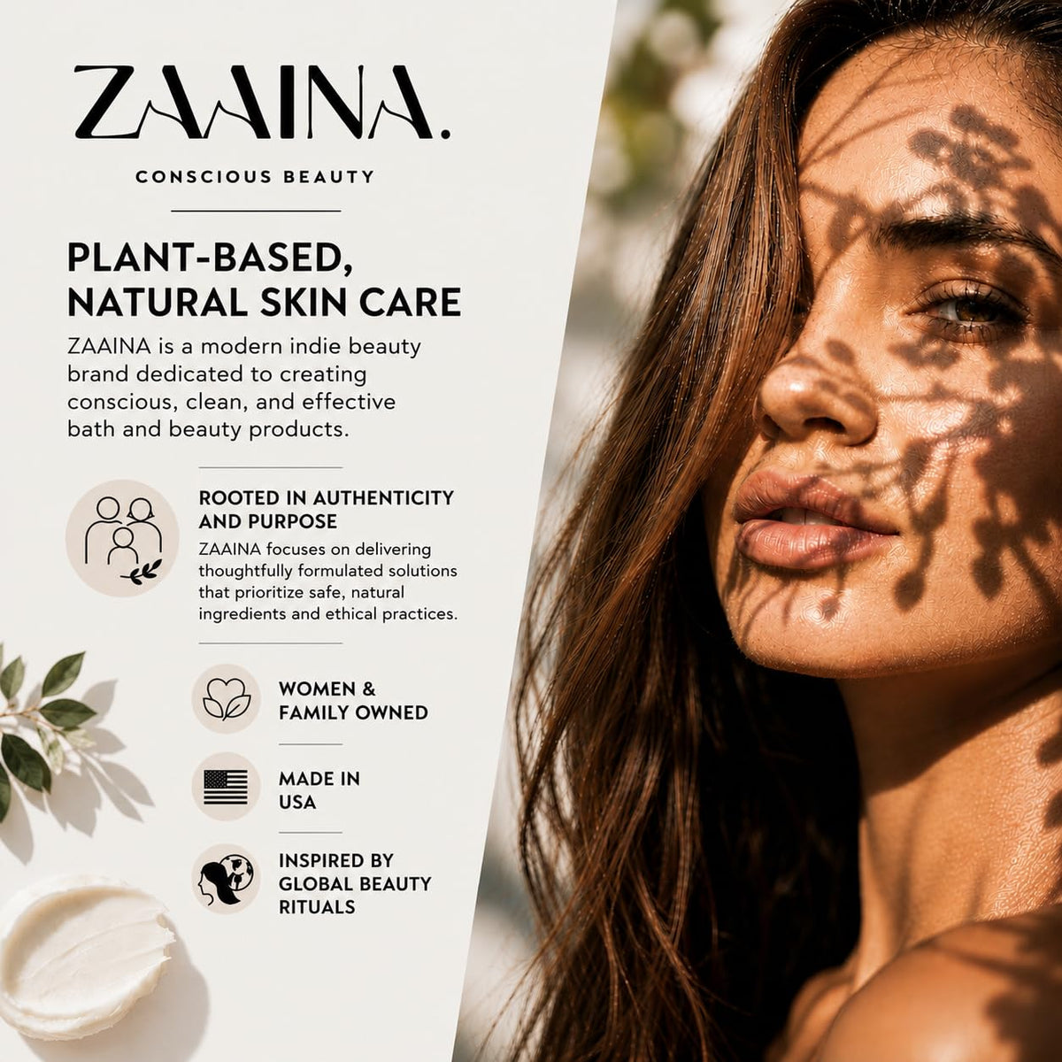 ZAAINA Spa Gift Basket includes natural skincare products