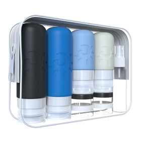 Zafit 18 Pack travel bottles multicoloured set front view