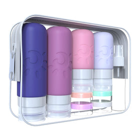 Zafit 18 Pack travel bottles set with various containers
