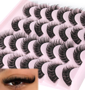 zanlufly False Eyelashes 14 pairs pack front view