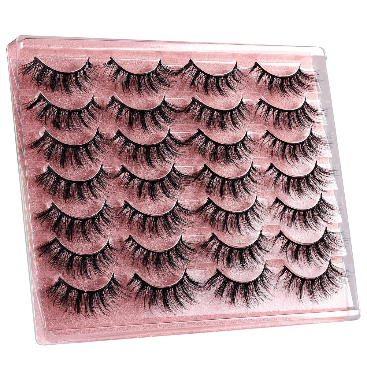 zanlufly false eyelashes cat eye effect demonstration