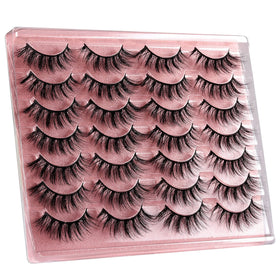 zanlufly false eyelashes cat eye effect demonstration