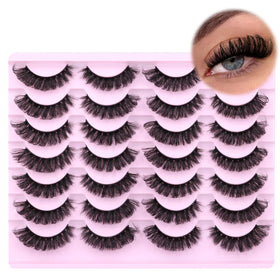 zanlufly false eyelashes displayed on a makeup table