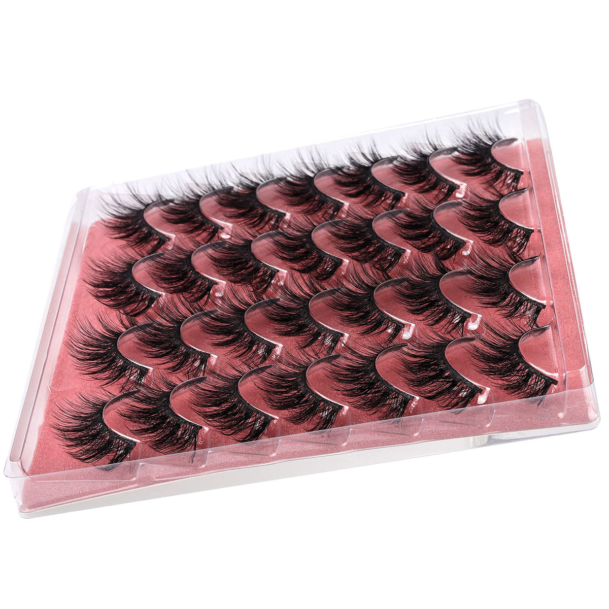 zanlufly false eyelashes natural look on model