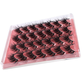 zanlufly false eyelashes natural look on model