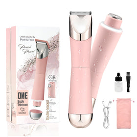 Zanre Bikini Shaver & Trimmer front view with ceramic blades