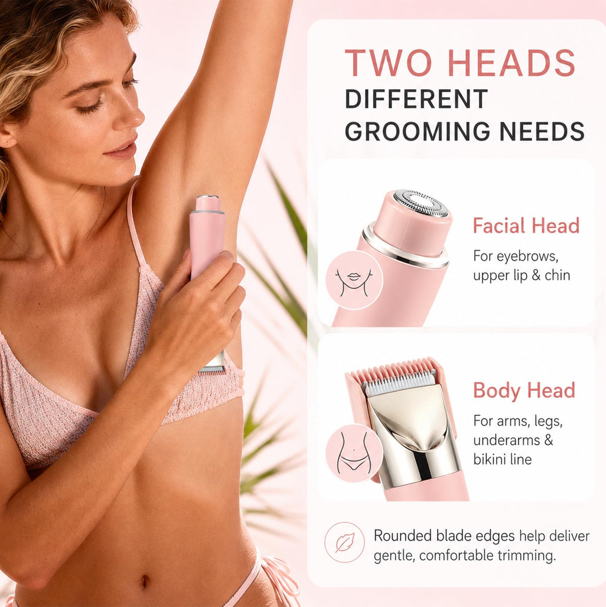 Zanre Bikini Shaver & Trimmer in a bathroom setting