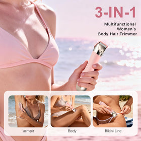 Zanre Bikini Shaver & Trimmer side view showing dual blade technology