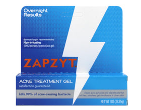 Zapzyt Acne Gel 10% Benzoyl Peroxide front view